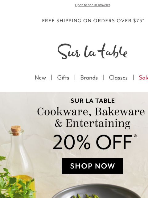 surlatable newsletter: A little something extra, just for you.