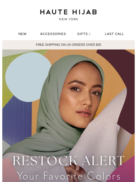 hautehijab newsletter: BIG Chiffon Restock! 😱