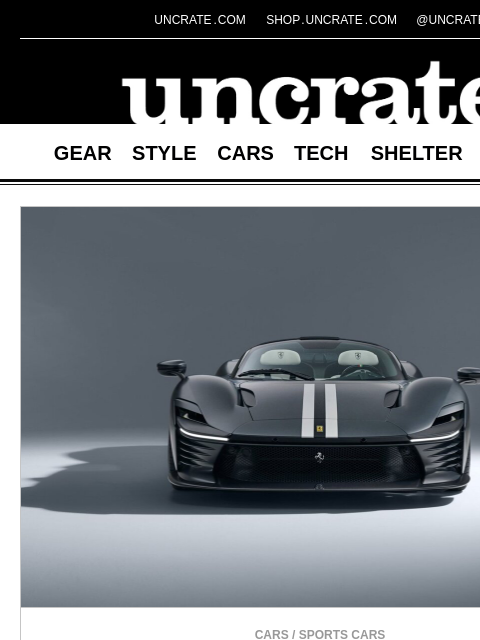 uncrate newsletter: Novitec Ferrari Daytona SP3 & more