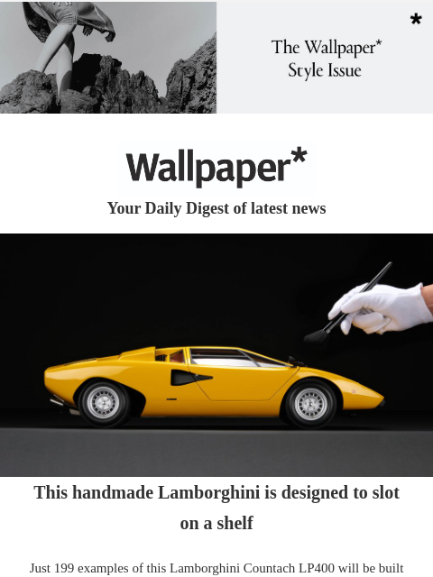 Colourful S/S 2024 menswear, a Long Island beach house, a 50cm Lamborghini, and artist Christopher Astley in New York ‌ ‌ ‌ ‌ ‌ ‌ ‌ ‌ ‌ ‌ ‌ ‌ ‌ Wallpaper* Your Daily Digest of latest news Yellow