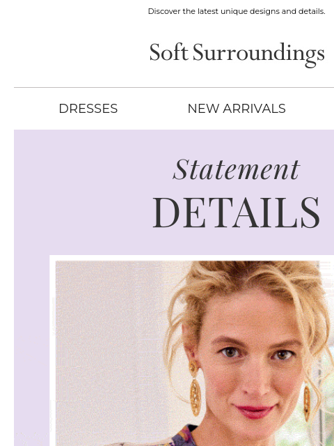 softsurroundings newsletter: What's New in Distinctive Styles