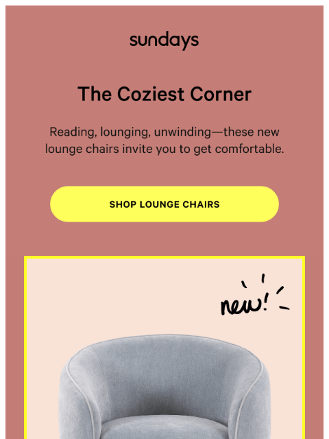 sundays-company newsletter: Your (New) Corner to Unwind