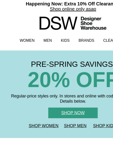 dsw newsletter: It’s spring somewhere 🧳