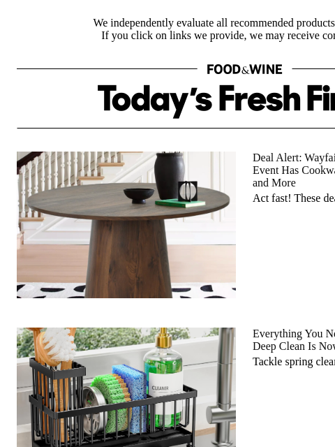 foodandwine newsletter: Make Spring Cleaning a Breeze With These Tidy Kitc...