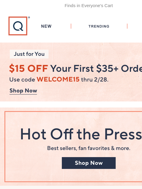 qvcemail newsletter: Stop Scrolling! Best Sellers Are Here