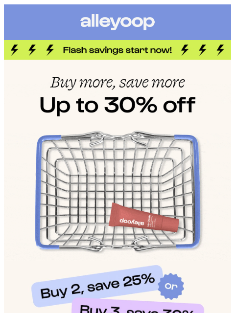 meetalleyoop newsletter: Just in: Up to 30% off 📣