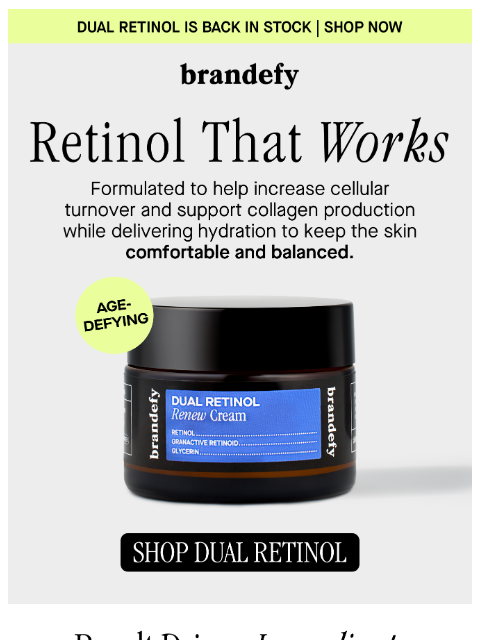 brandefyskin newsletter: A beginner retinol you’ll actually stick with