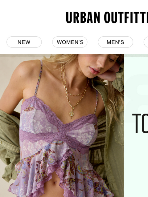 urbanoutfitters newsletter: Pretty new tops for spring: ✔️