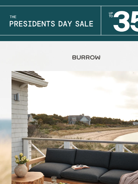 burrow newsletter: Patio plans? Get ready for spring.