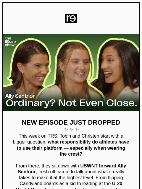 re-website newsletter: Ally Sentnor ✨⚽️ What the Crest represents