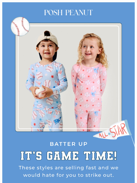 poshpeanut newsletter: ⚾ Ready to Play, Styled to Win