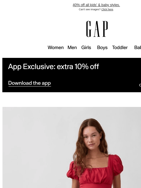 gap newsletter: Everyday dresses. For everyone.