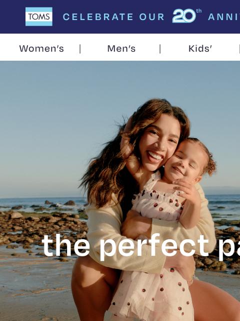 toms newsletter: 20th Anniversary Prints, Reimagined for Now