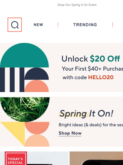 Shop Our Spring It On Event QVC New TRENDING DEALS Unlock $20 off Your First Purchase Shoe Sale Miz Mooz TSV watch and win Header Kettle Bells 3-lb & 5-lb Set with Wall Chart Kettle Bells 3-lb