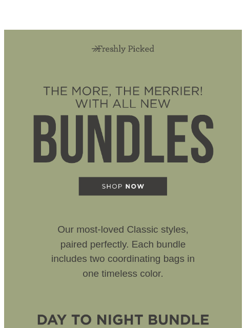 freshlypicked newsletter: Made to Go Together 💫