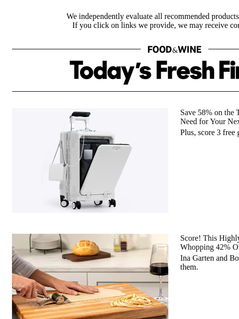 foodandwine newsletter: It's True: You Can Snag This Iconic Boos Board for...