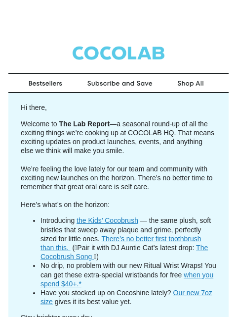 cocolab newsletter: We’ve been busy