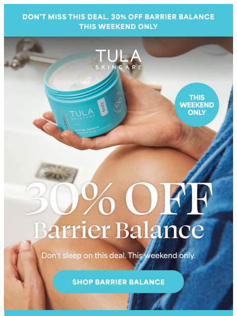 tula newsletter: Lock in moisture—from head to toe.