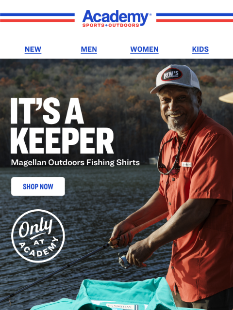 academy newsletter: Catch These Magellan Outdoors Fishing Shirts
