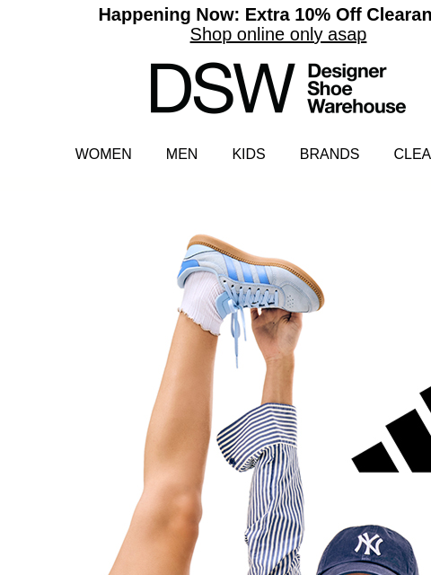 dsw newsletter: adidas from $64.99 🤩