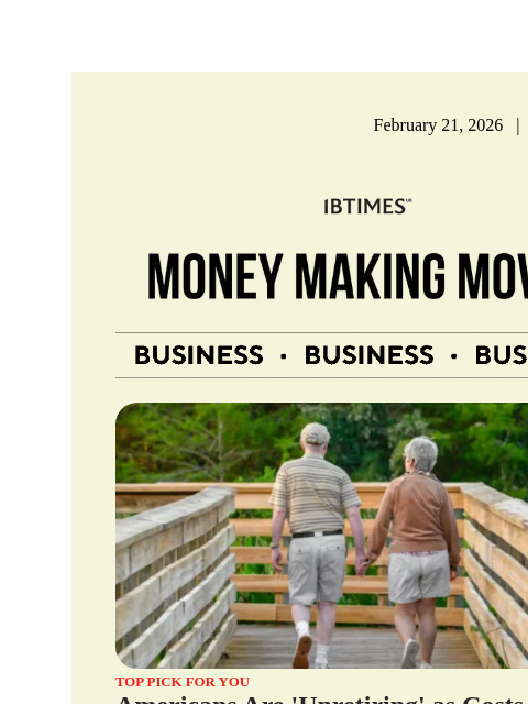 beehiiv newsletter: The Rise of Unretirement: Why More Americans Are R...