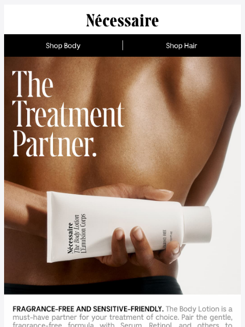 necessaire newsletter: Moisturize. Protect. Layer.