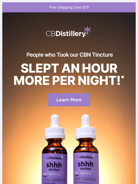 thecbdistillery newsletter: How do you get an extra hour of sleep a night?