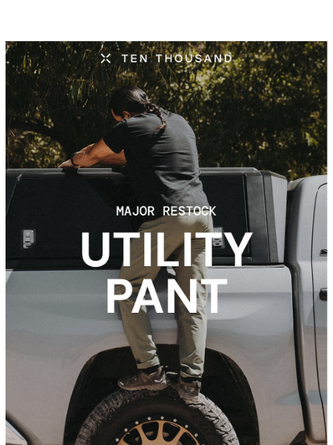 tenthousand newsletter: The Utility Pant is Back.