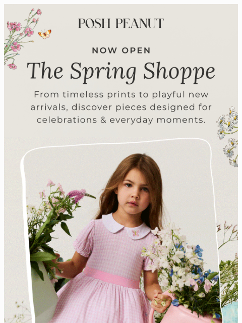 poshpeanut newsletter: 🌼 Now Open: The Spring Shoppe