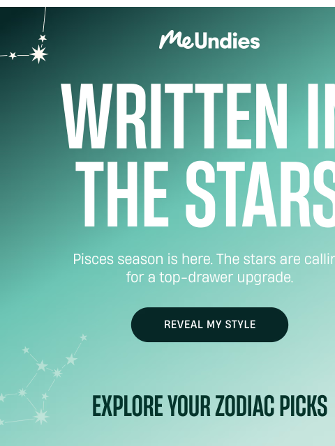 meundies newsletter: It's Pisces Season