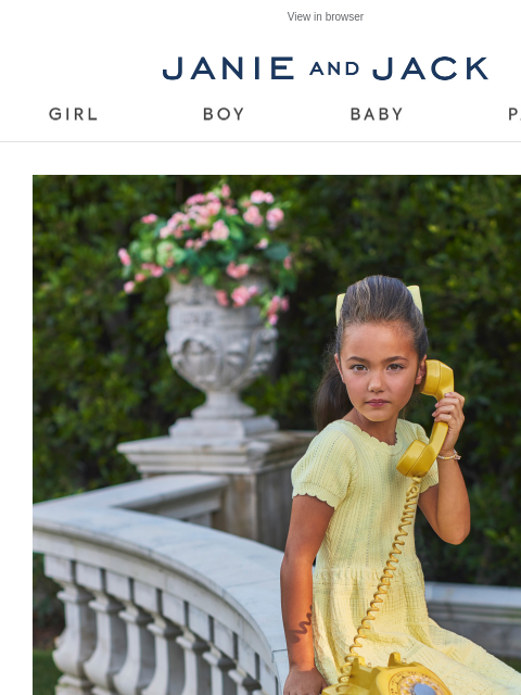 janieandjack newsletter: New for you: up to 30% off new arrivals