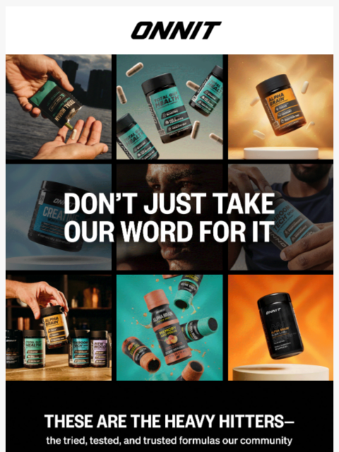 onnit newsletter: Tried, tested and trusted ✅​