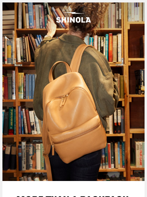 shinola newsletter: Introducing the Small Runwell Backpack