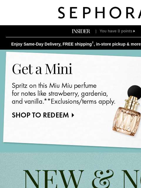 sephora newsletter: Your future faves have arrived 🛬