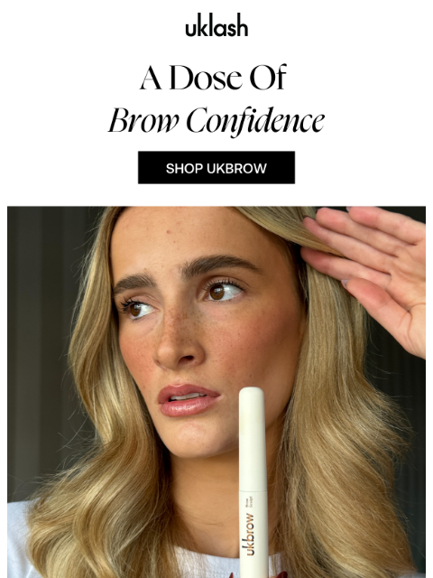 uklash newsletter: Want Fuller Brows? One Easy Routine