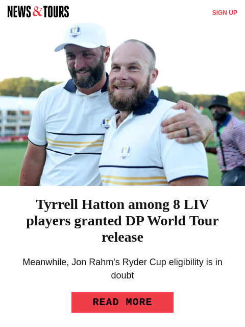 golfdigest newsletter: Ben Griffin’s bizarre range net incident