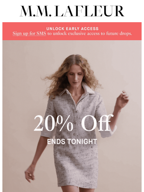 mmlafleur newsletter: FINAL 24 HRS: Save 20% on Your Spring Favorites