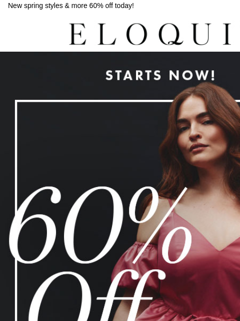 New spring styles & more 60% off today! Logo Hero Sale BB Swim BB Deal MM NEW ARRIVALS BEST SELLERS DRESSES WORKWEAR DAILY DEAL SALE You are receiving this email because you signed up to receive