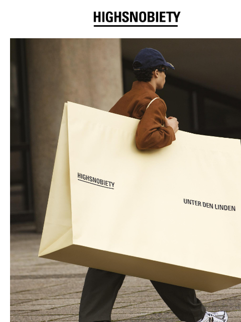 The new store opens in our hometown Berlin next week. HIGHSNOBIETY'S FIRST STORE IS COMING SOON We are excited to share that we are taking the next step in our brand's evolution by opening our