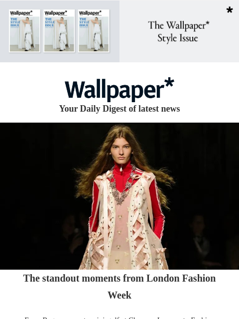 futureplc newsletter: Standout moments from London Fashion Week