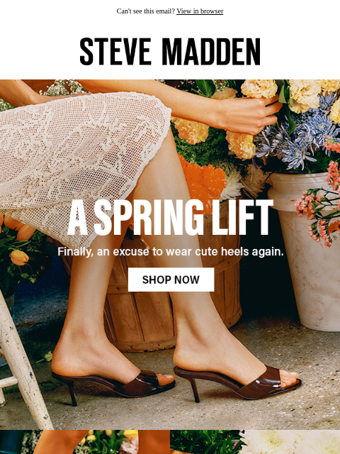 stevemadden newsletter: Back On Your Heels