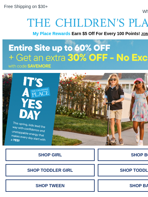 childrensplace newsletter: Add These $1.99 & up Tees To Your 🛒