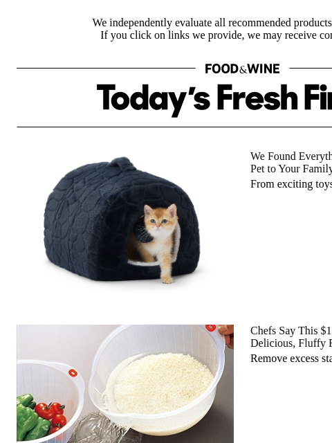 foodandwine newsletter: This $10 Tool Is the Secret to Fluffy Rice, Per Ch...