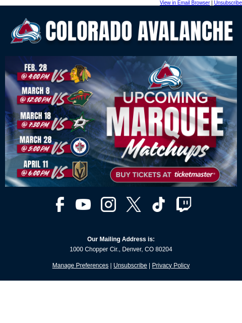 thecoloradoavalanche newsletter: 🚨Your Free Time is Under Review