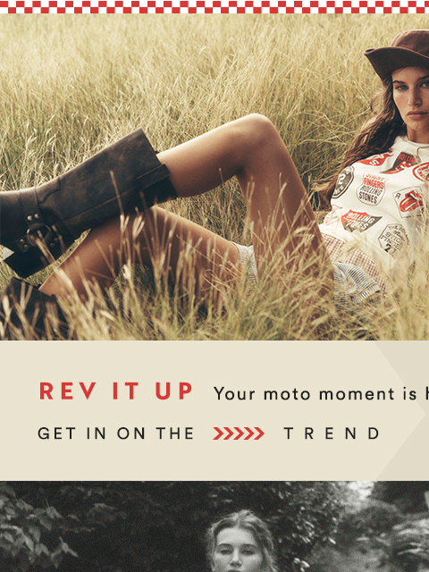 anthropologie newsletter: Start your engines: Moto is trending 🏁