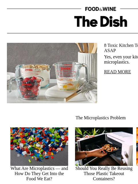 foodandwine newsletter: 8 Toxic Kitchen Tools That Should Be Replaced ASAP