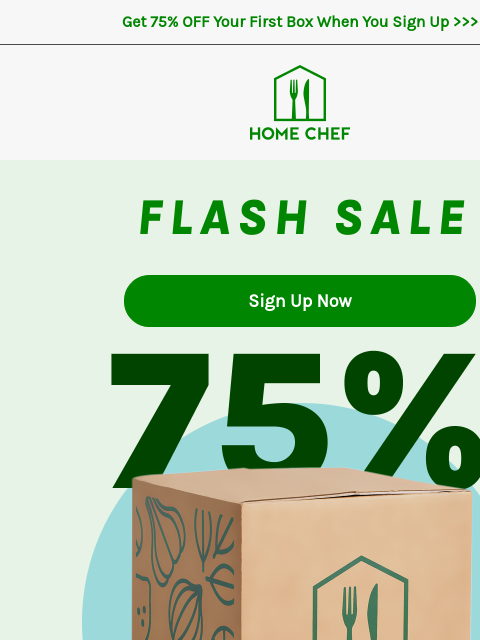 homechef newsletter: Sale starts now 🎉