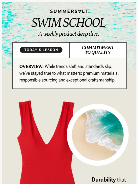 summersalt newsletter: A Lesson In Standards 🌟