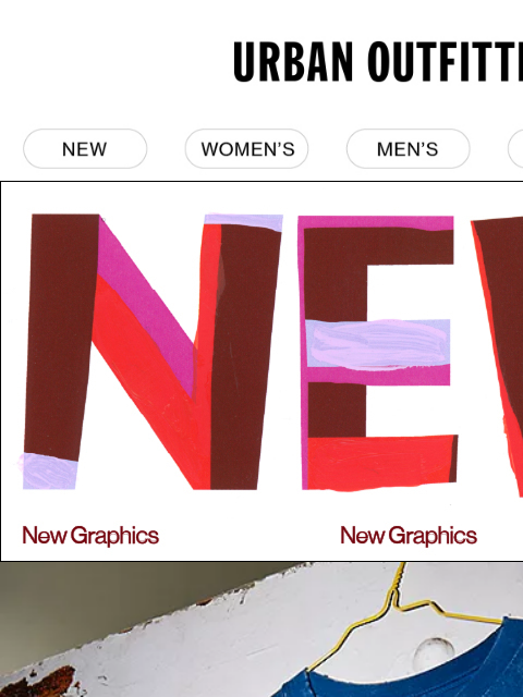 urbanoutfitters newsletter: Graphic tees for spring →