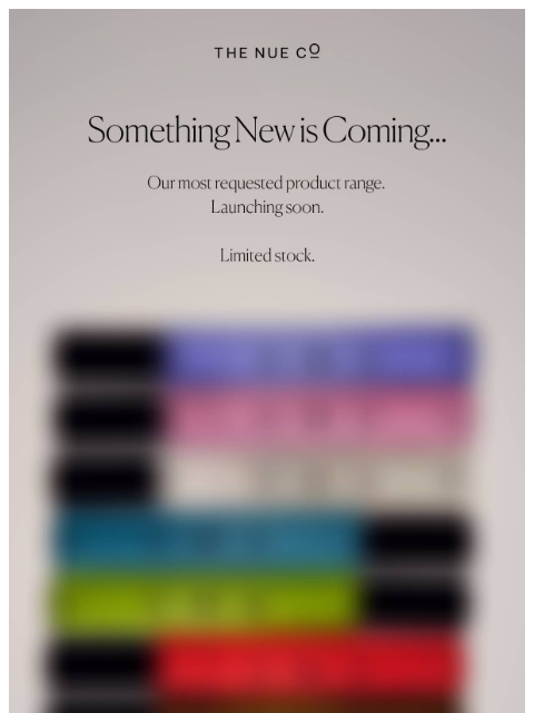 thenueco newsletter: Something new is coming